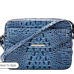 ‼️AUTHENTIC beautiful blue Brahmin Bag‼️